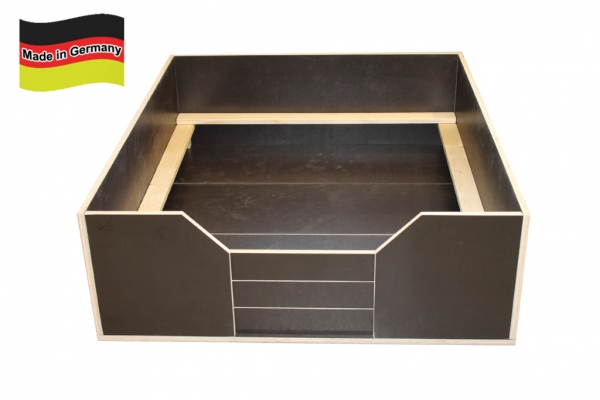 Easy-Hopper Wurfbox Komfort mit Welpenschutz 140x120cm